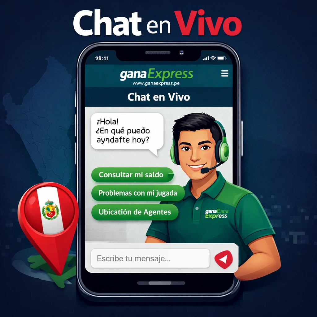 GanaExpress chat en vivo con asistencia local para usuarios de Perú