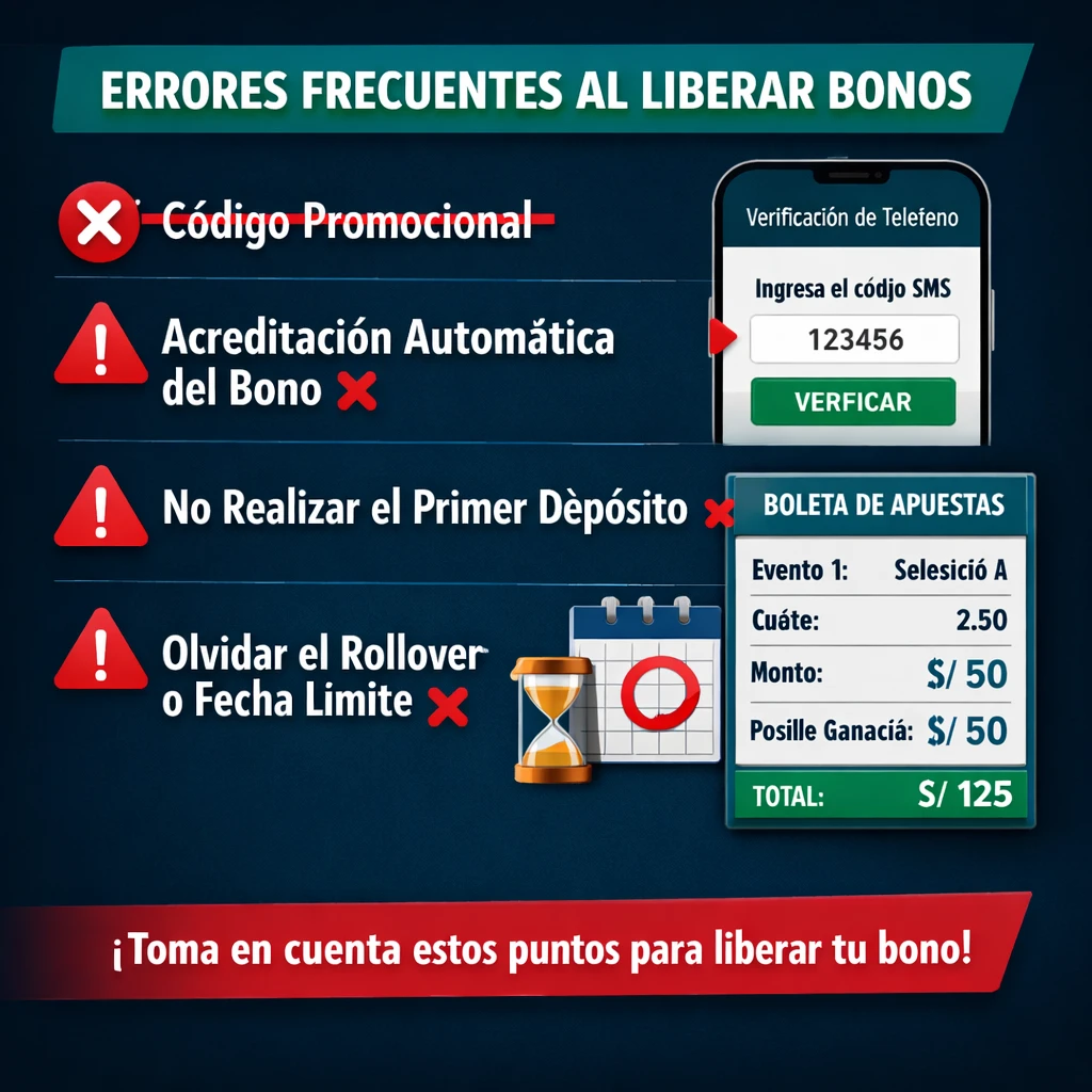 GanaExpress - errores frecuentes al liberar el bono sin ingresar código en Perú